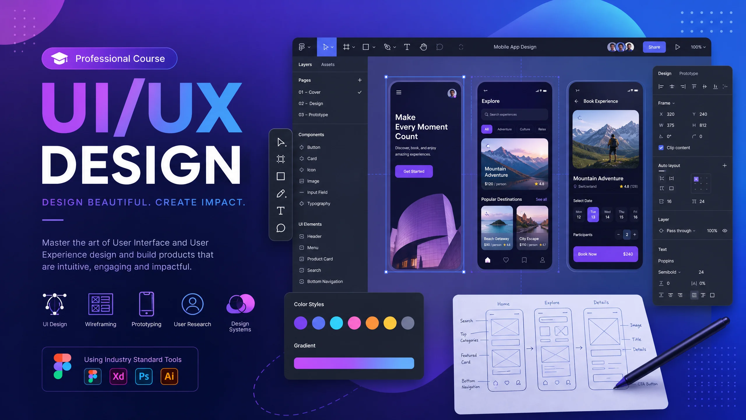 UI/UX设计师实战营课程封面